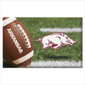 Arkansas Razorbacks Rubber Scraper Door Mat