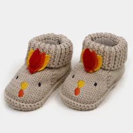 Babies Booties 0-6 Months GREY