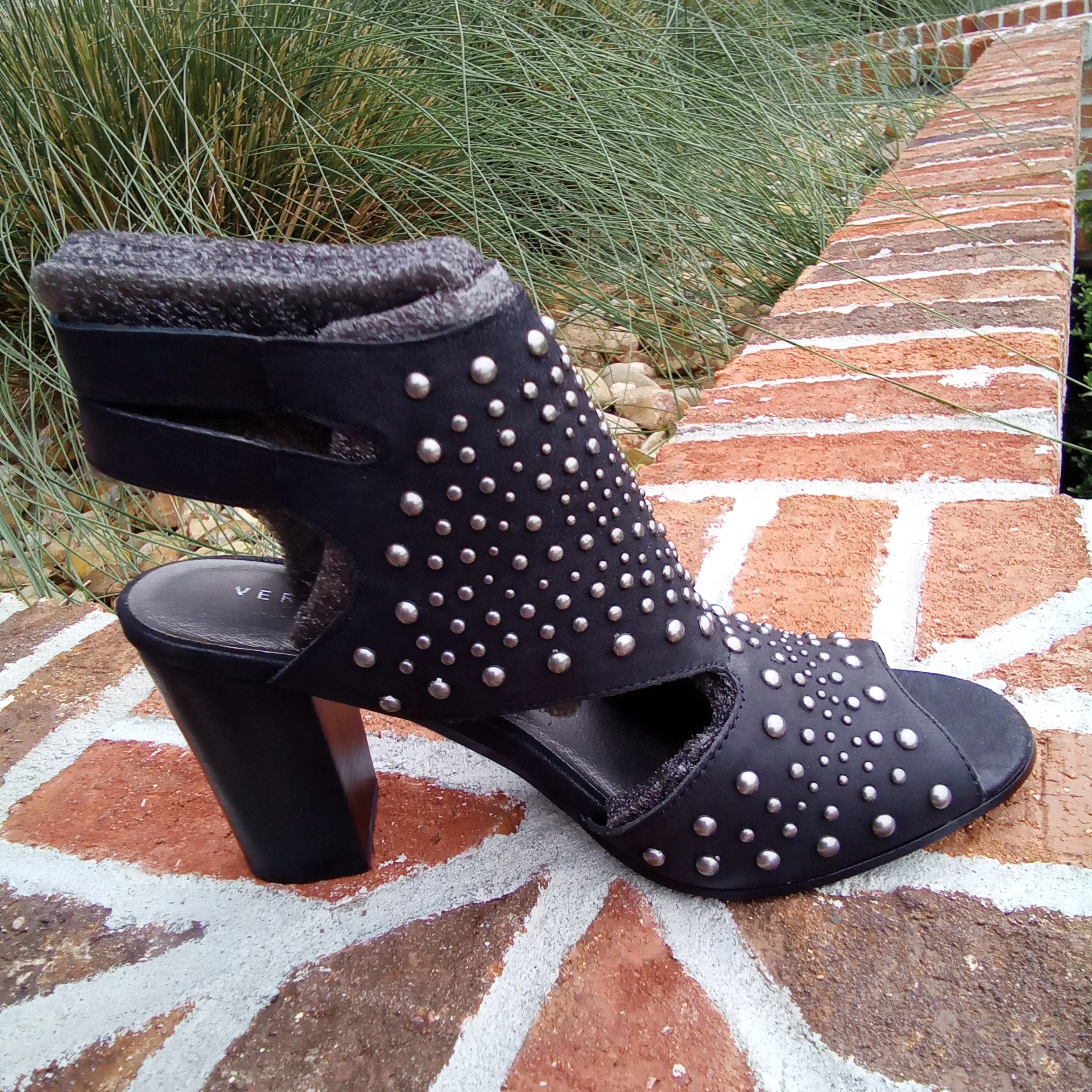 Black Studded Dress Sandals | Very Volatile Anamaria