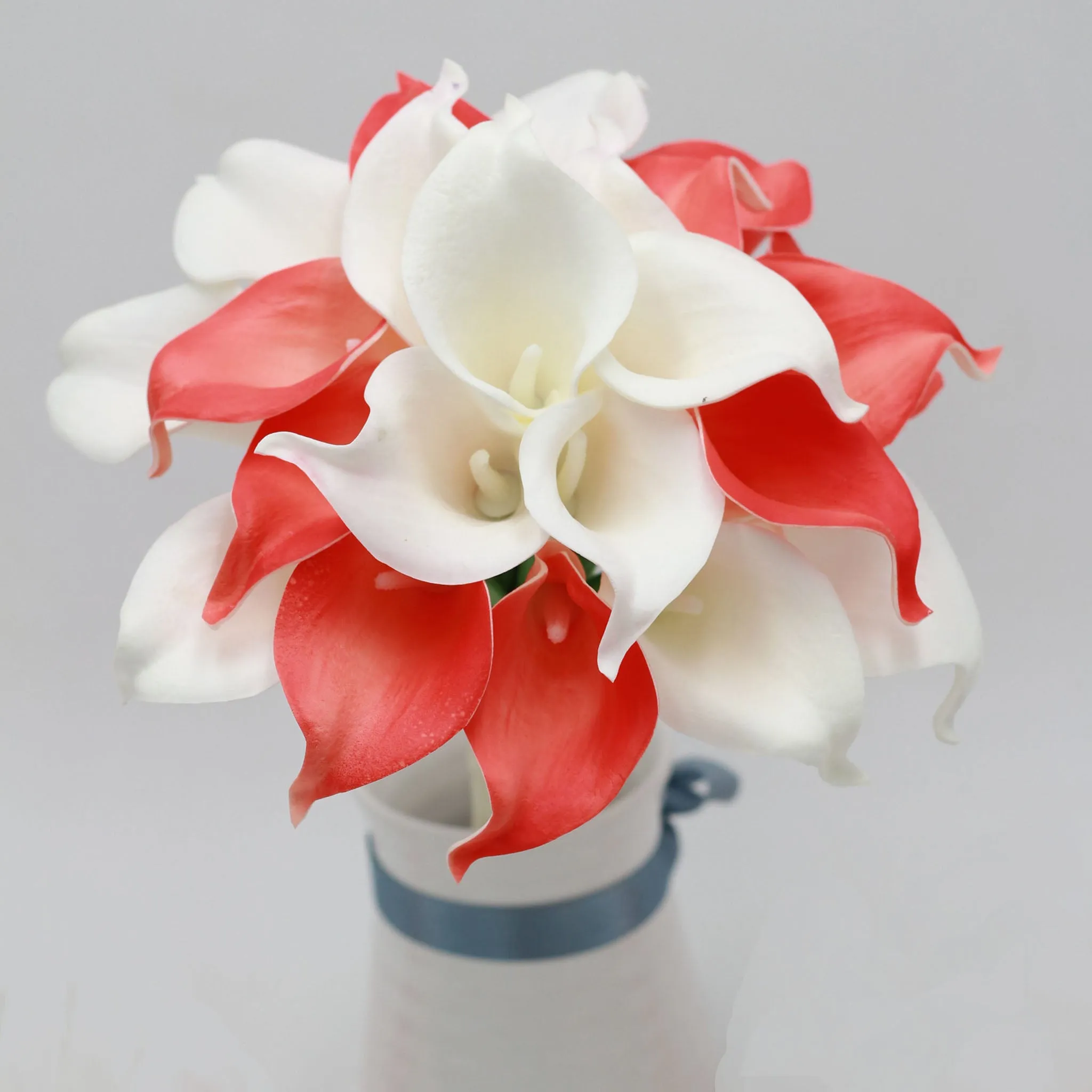 Calla Lily Bouquets Coral and White Wedding Flowers Corsages