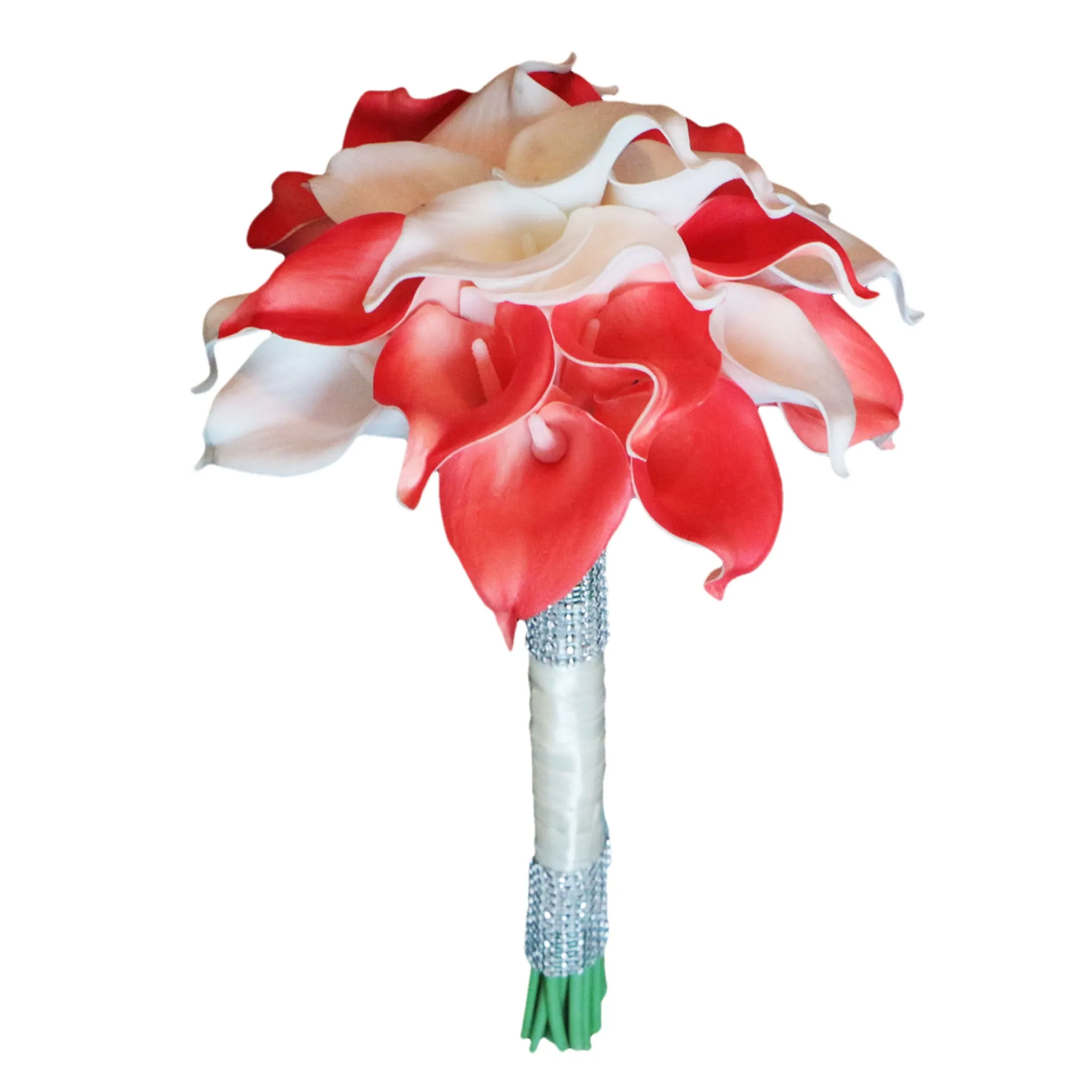 Calla Lily Bouquets Coral and White Wedding Flowers Corsages