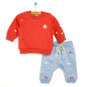 Cassiope Newborn Cool Boy Sweatshirt Legging Starter Set - Blue