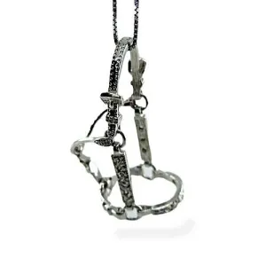 Fancy Horse Halter Pendant Necklace