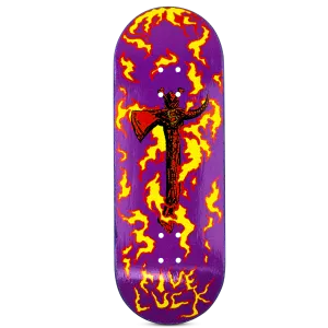 Five Luck Fingerboard Deck - Sacred Axes Purple