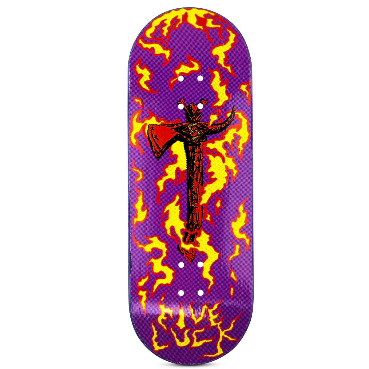 Five Luck Fingerboard Deck - Sacred Axes Purple