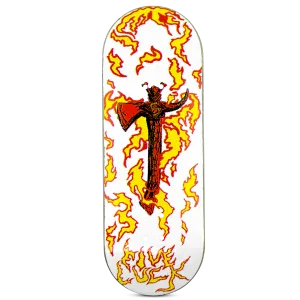 Five Luck Fingerboard Deck - Sacred Axes White