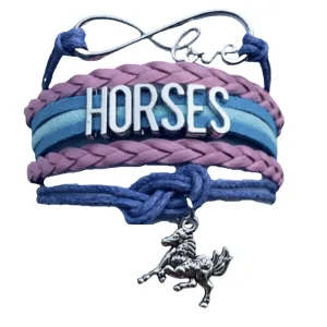 Horse Infinity Charm Bracelet - Pick Charm