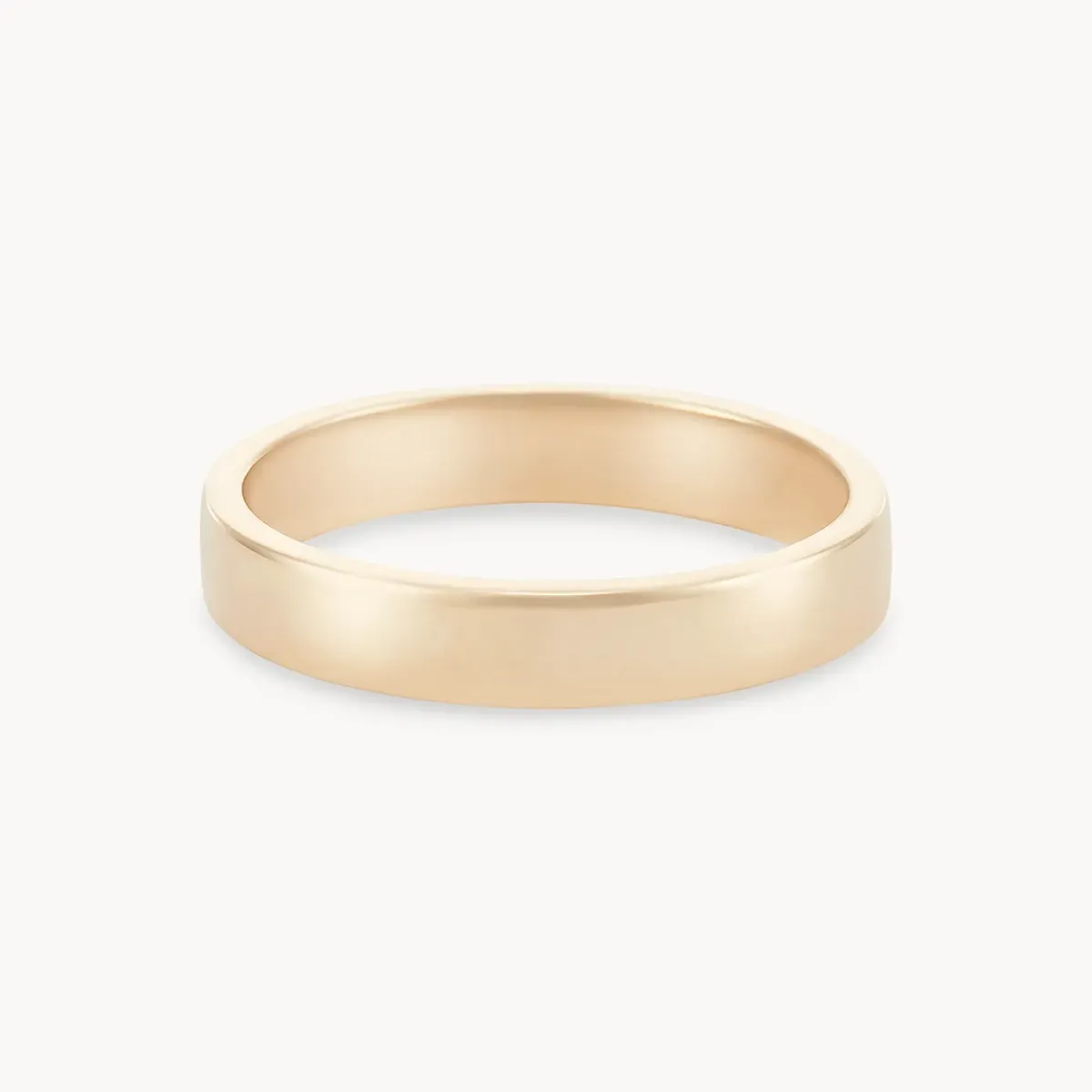 infinity love band polished - 14k yellow gold