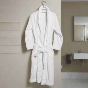 Microfleece Bathrobe - White