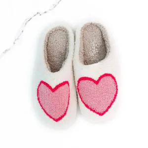 Pink Heart Slippers