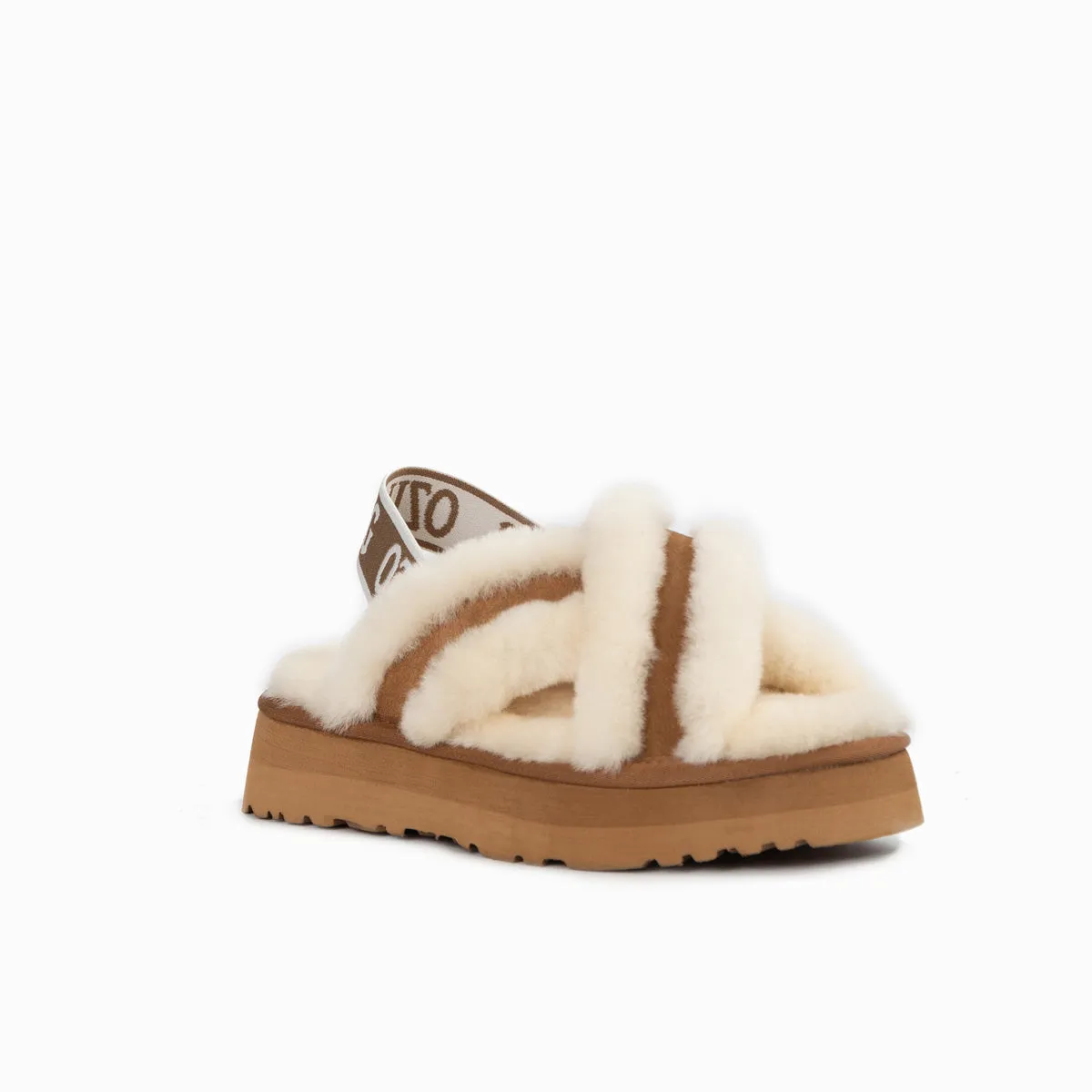 Ugg Adele Platform Slipper(Elastic Backstrap) (Water Resistant)