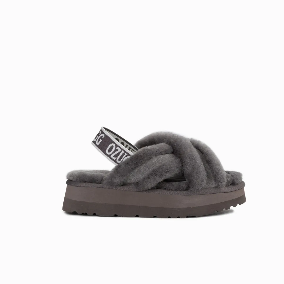 Ugg Adele Platform Slipper(Elastic Backstrap) (Water Resistant)