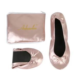 Women Shoes Flats Portable Fold Up Ballerina