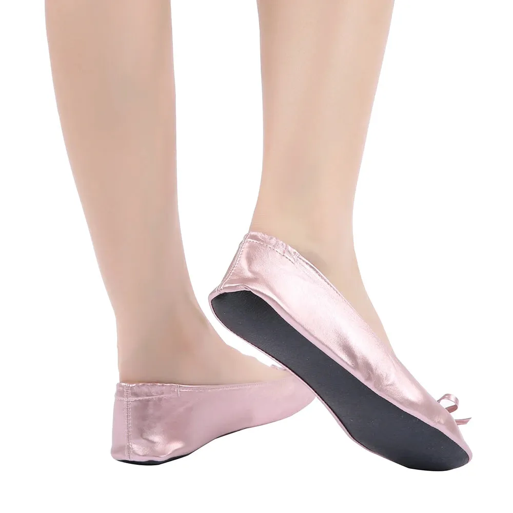 Women Shoes Flats Portable Fold Up Ballerina